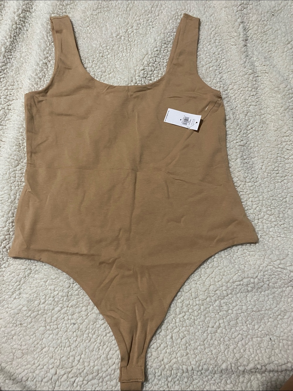 Banana Republic Sleeveless Bodysuit in Camel Brown